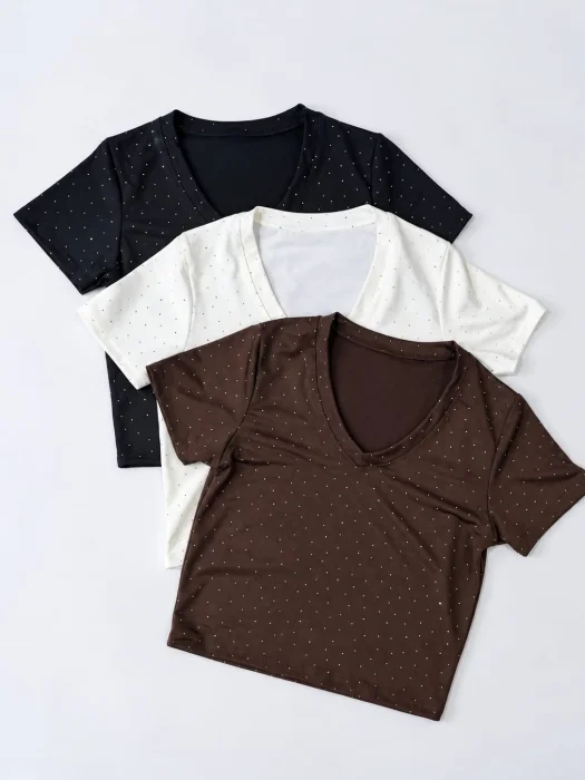 Remera Escote en V #52