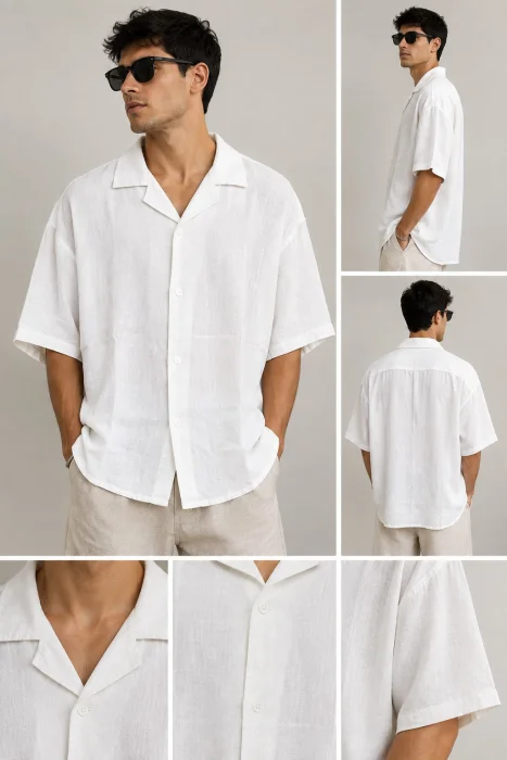Camisa de Lino Oversize