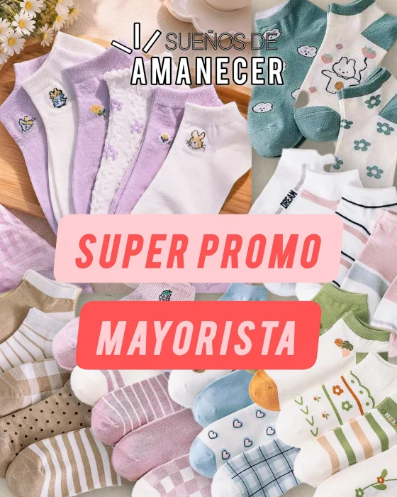 Amanecer Medias de Algodón para Dama