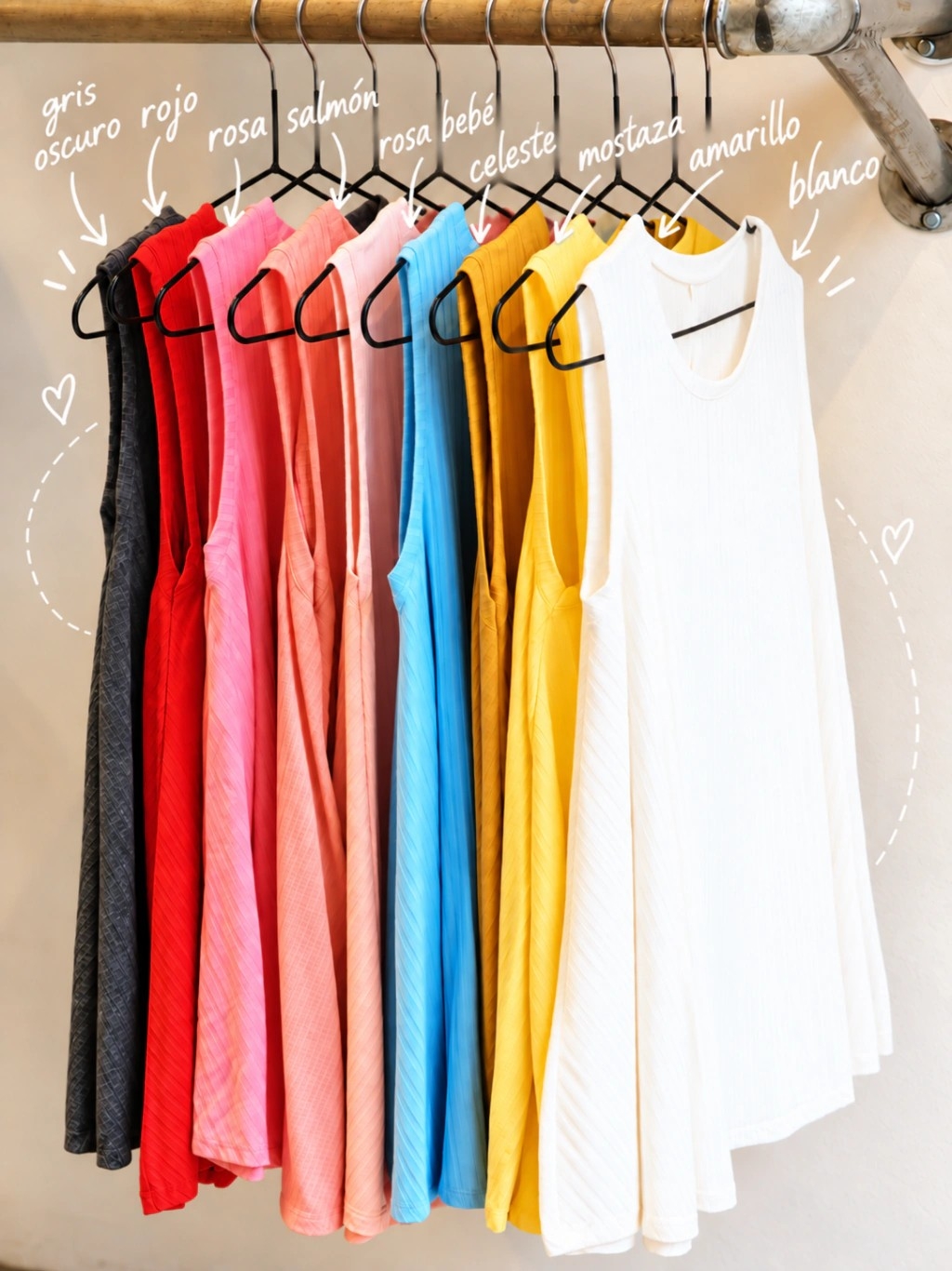 (ma4727) Musculosa Morley Ancho Evase Redondo - Imagen 3