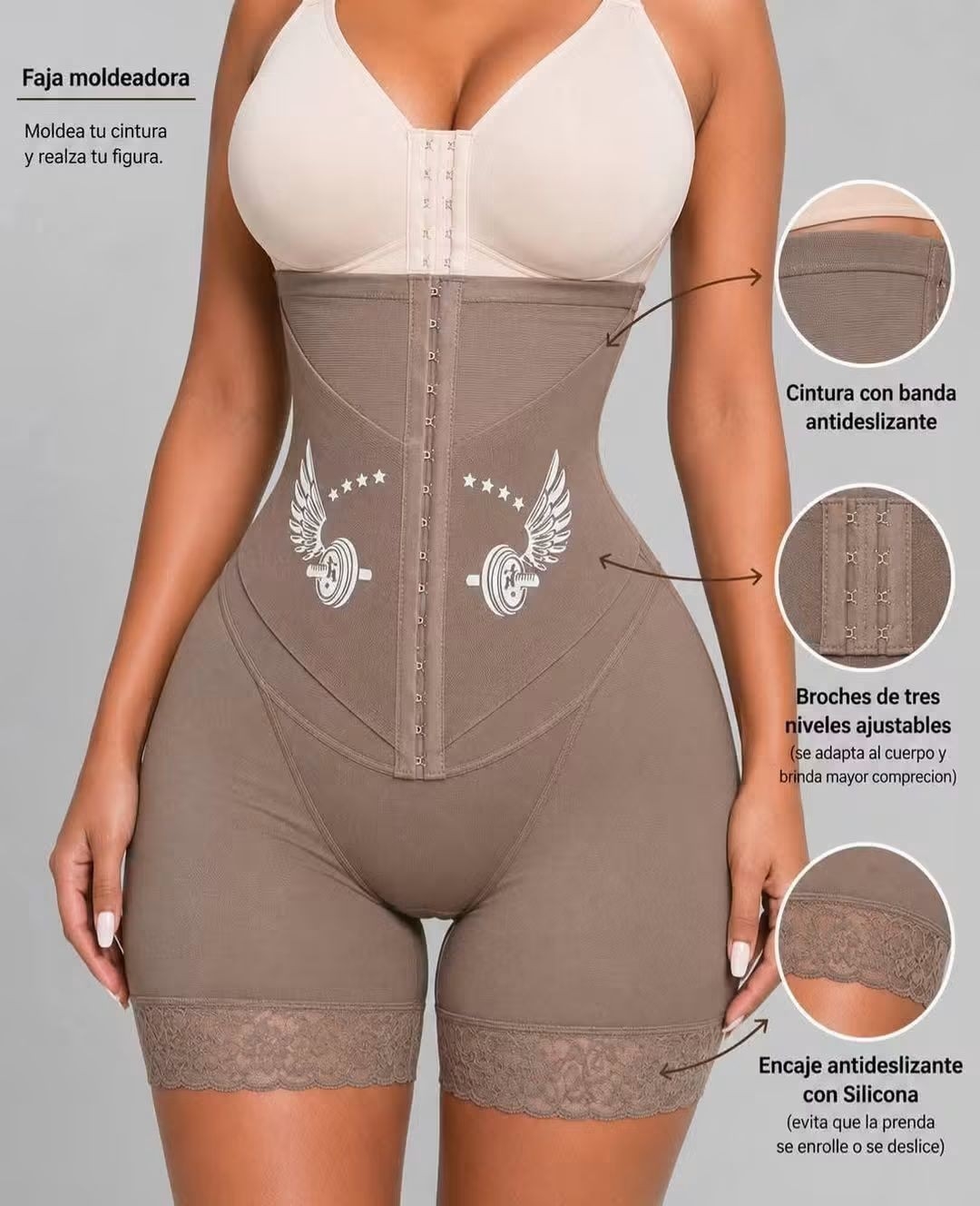 Biker con Faja Excelente Calidad Talles M/l/xl/xxl - Imagen 3
