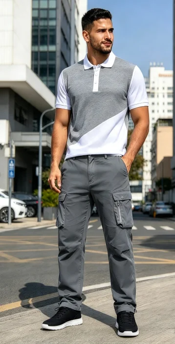 Pantalon Cargo Gabardina  Importada Verano