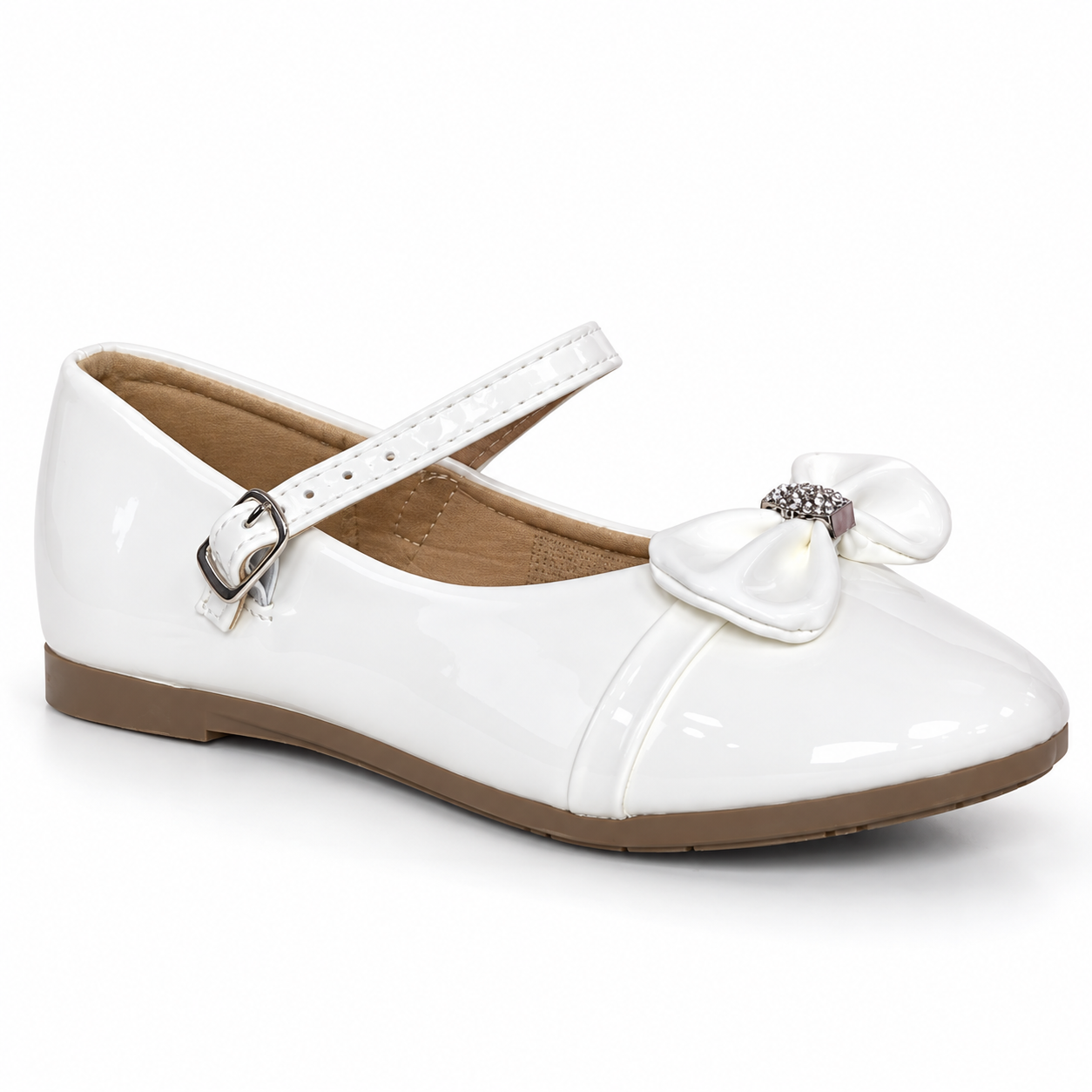 Guillermina Chatita Infantil Nena Importadas Charol Importado Tendencia - Mary%20Jane%20infantil%20blanca%20de%20charol.png