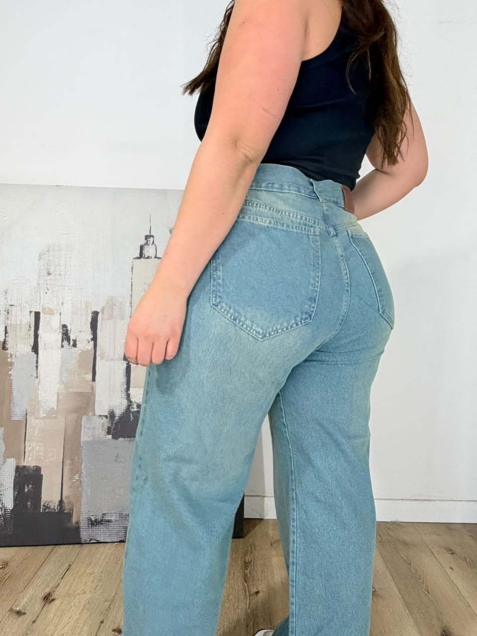 'art 509' 48 al 60 Baggy Celeste Matizado "t. Grande" - Imagen 2