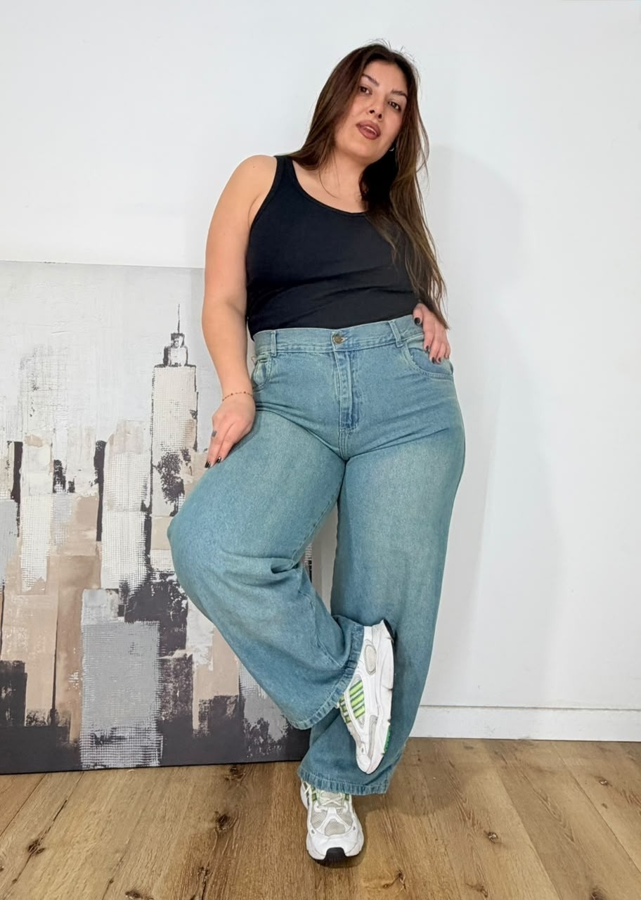 'art 509' 48 al 60 Baggy Celeste Matizado "t. Grande" - Imagen 5