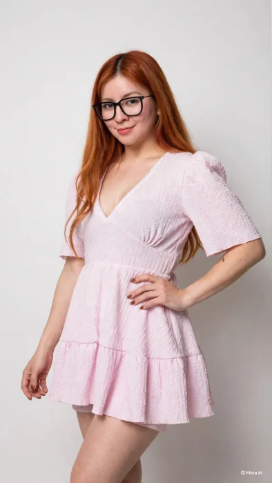 Vestido Rosa con Short Liso Sapphire