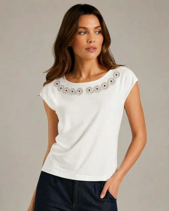 Remera con Strass Elba