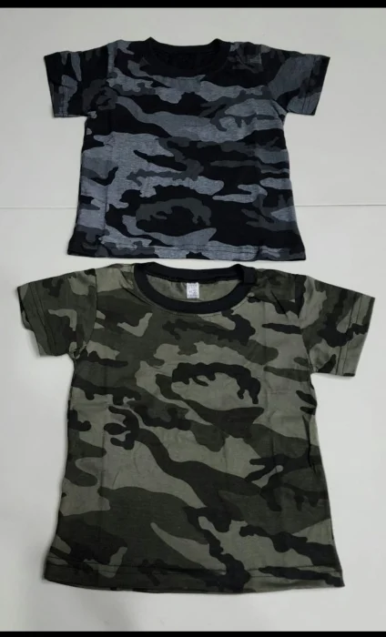 Remera Camuflado Algodón/peinado de Nene