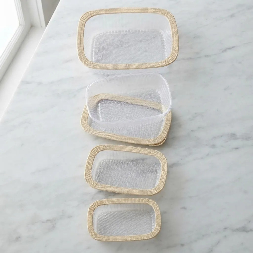 Set X 4 Tapper Organizador Contenedor Pp Hermetico - Imagen 7