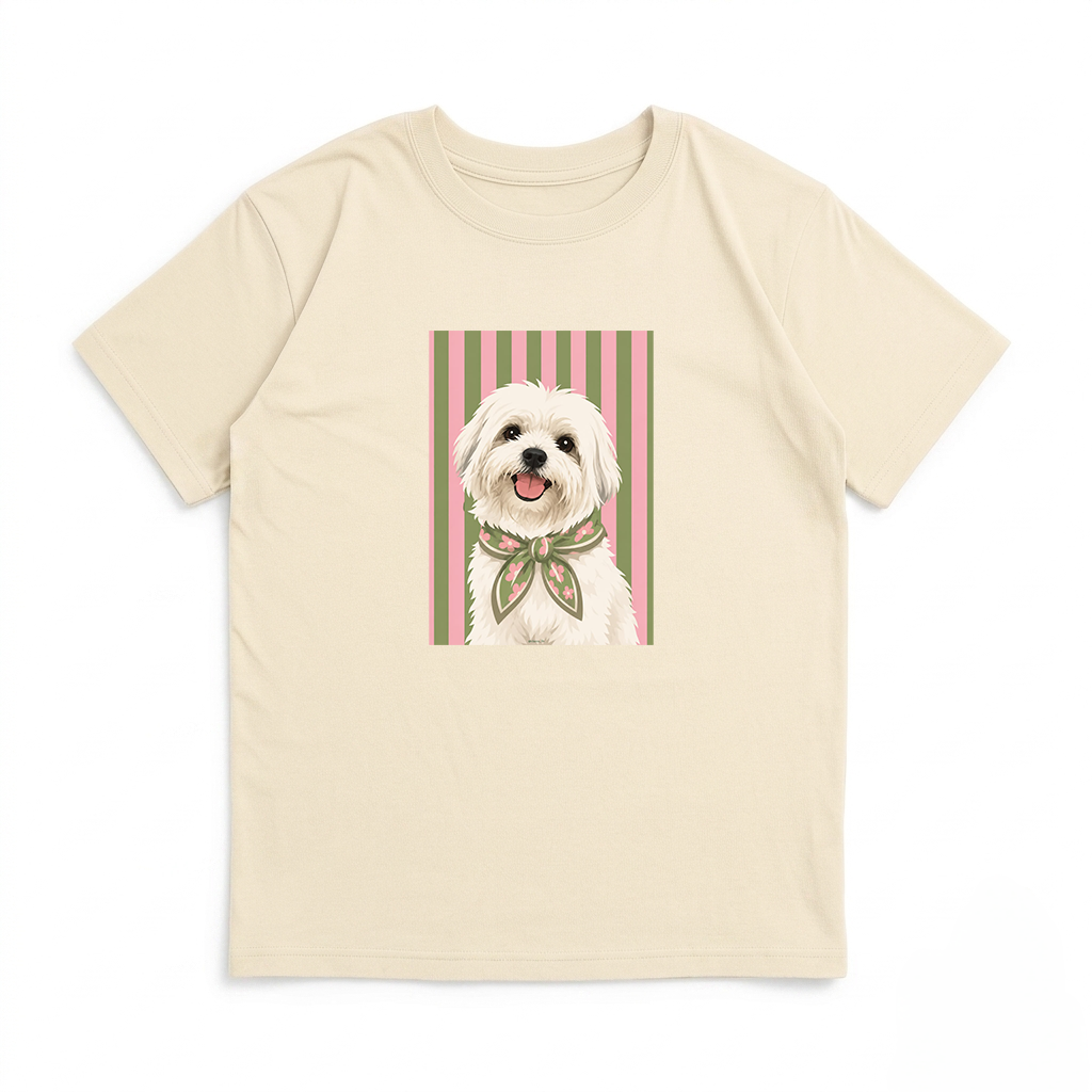 Nena - Remera Ovsize Perro Maltes Rayas - 38.png