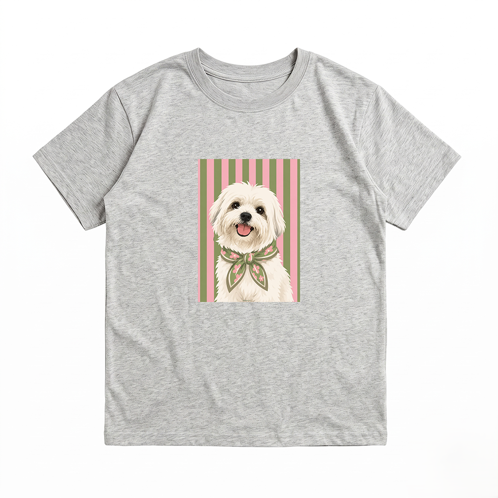 Nena - Remera Ovsize Perro Maltes Rayas - 34.png