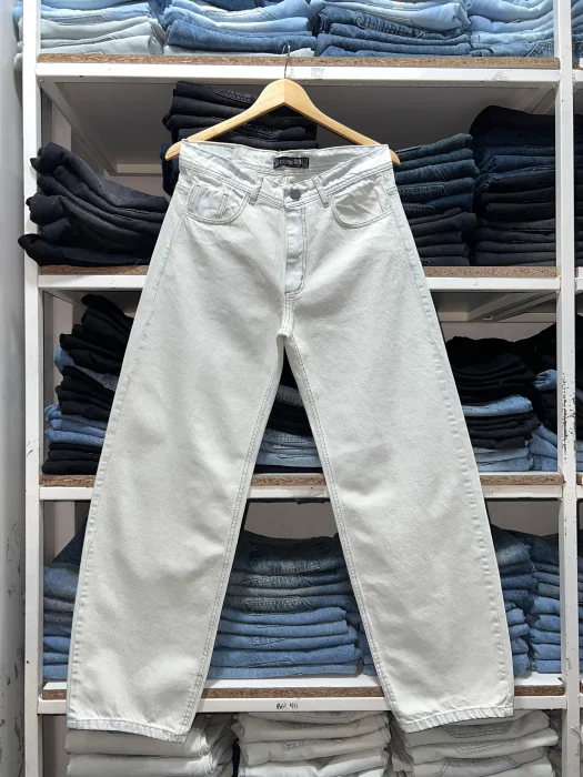 Jeans Baggy Liso Oxido Claro
