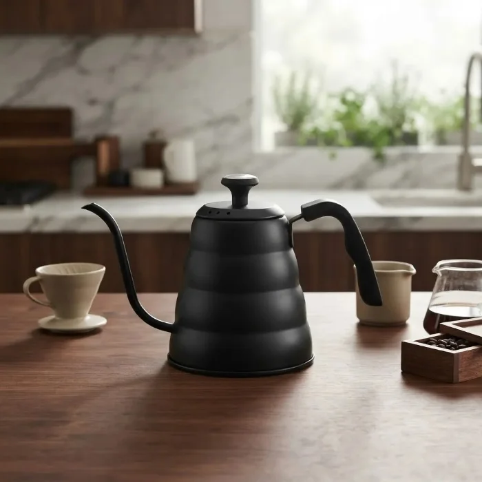 Pava Barista Café Tetera Cuello Cisne 1200cc Termometro