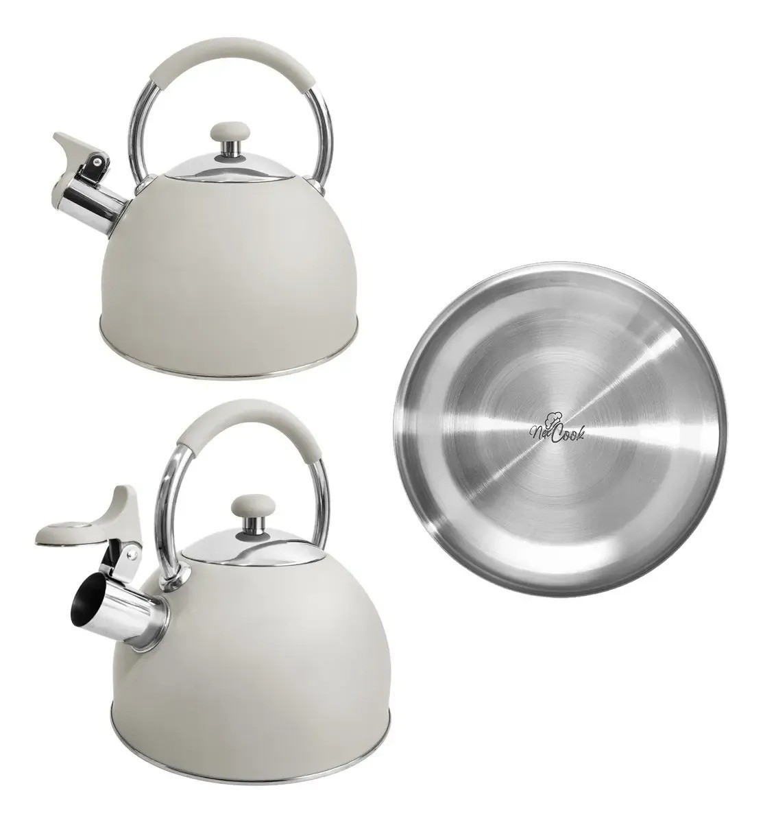 Pava Silbadora de Acero Inoxidable, 2,5 Litros - Imagen 4