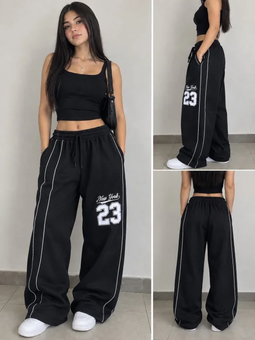 Pantalón Baggy Doble Línea