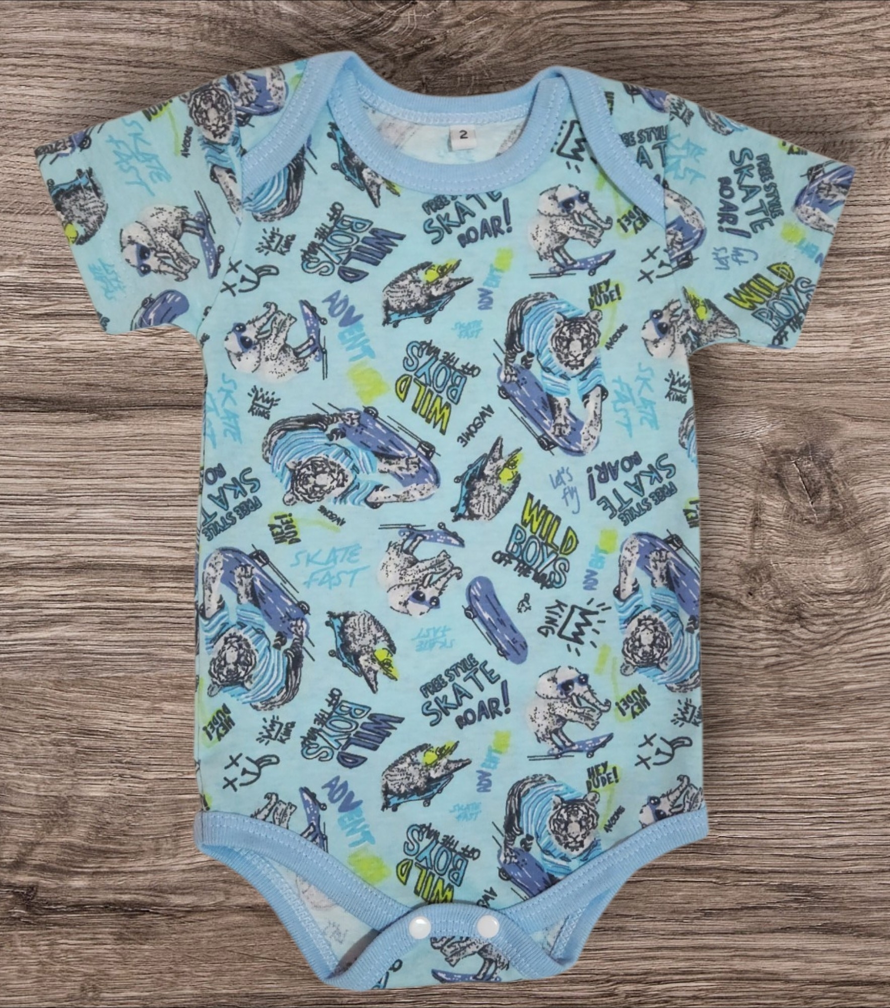 Body Cuello Americano Jersey Estampado - Imagen 3