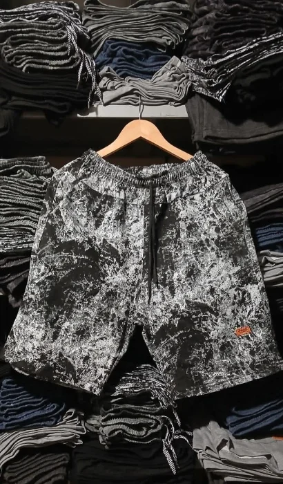 Bermuda Baggy Rústico Liso, Jaspeado o Batik  Talles Especiales y Adultos