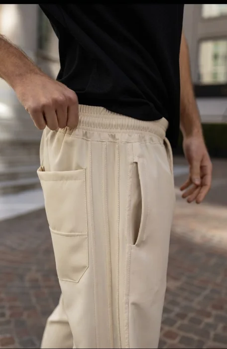 Pantalón Baggi Lino Sastrero 3 Lineas