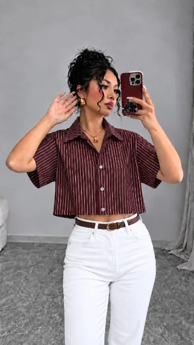 Camisa Mia Corto Rayado
