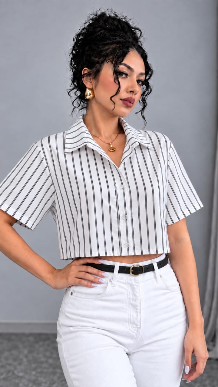 Camisa Mia Corto Rayado - Imagen 3