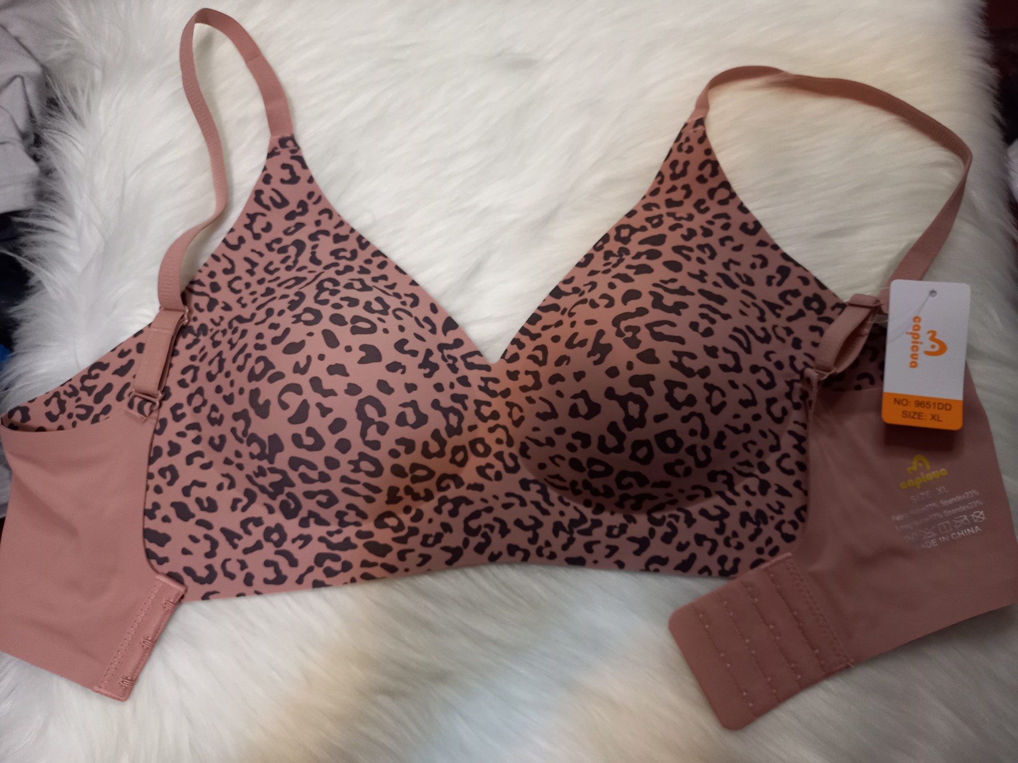 Corpiño Segunda Piel Taza Dd Animal Print Capicua - Imagen 2