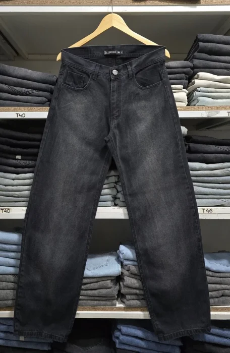 Pantalón Maxi Baggy Negro Stone Localizado