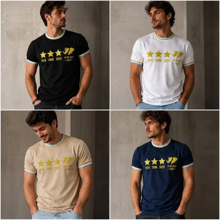 Remeras Cuello Tejido