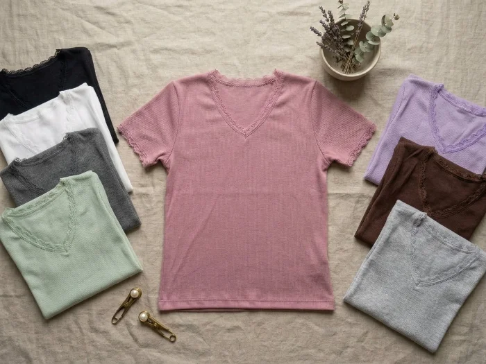Remeras con Puntilla