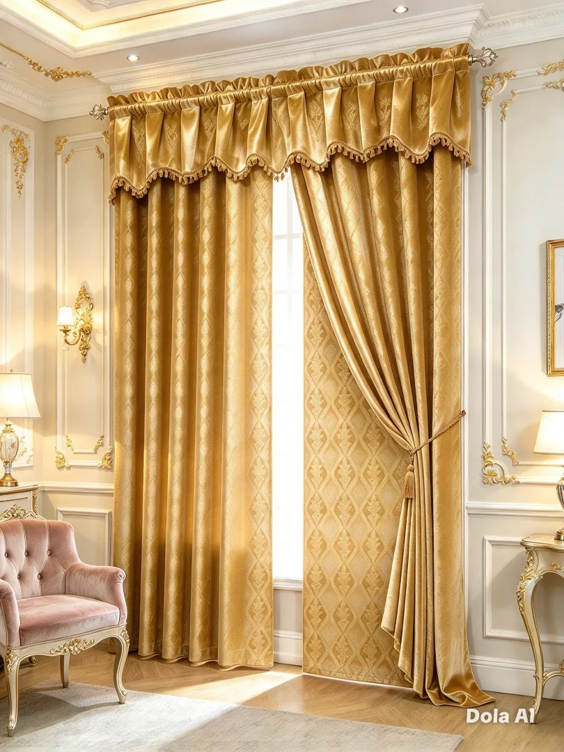 Cortina Jacquard Cenefa + Borlas Premiun - Imagen 5