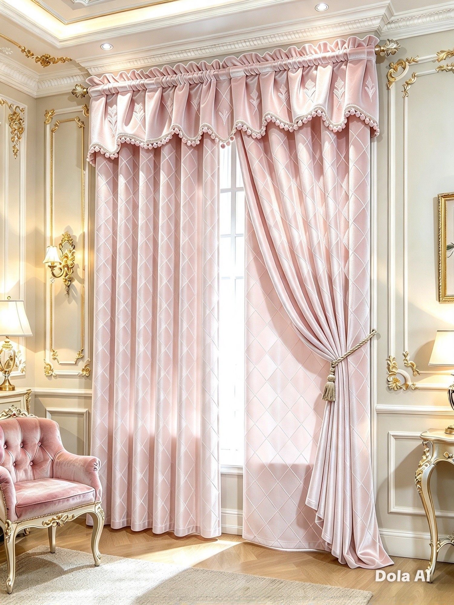 Cortina Jacquard Cenefa + Borlas Premiun - Imagen 6