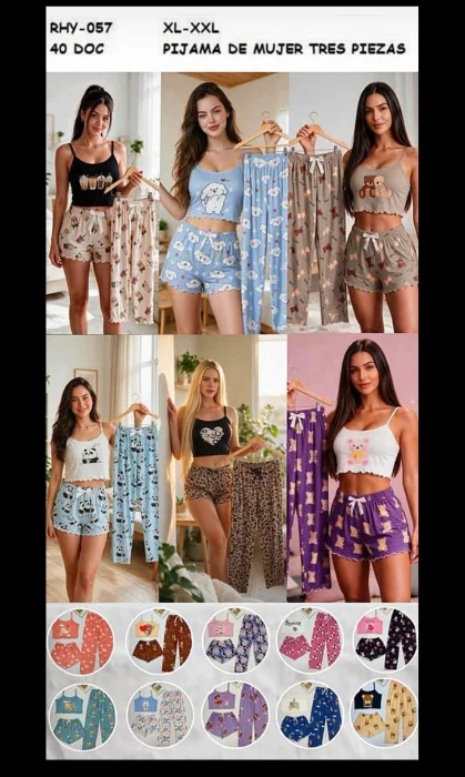 Conjunto Pijama 3 Piezas