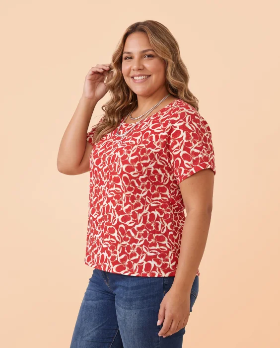 Remera Manga Ranga Estampada de Hawaii Soft
