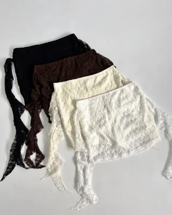Pollera Recta Encaje