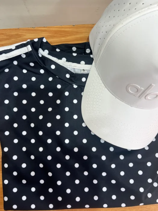 Remera Lunares Río con Dos Rayas
