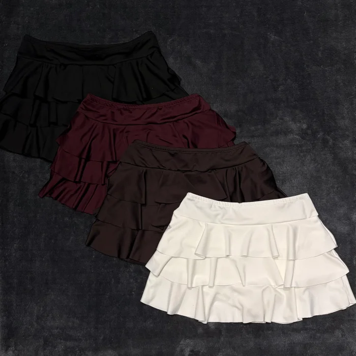 Short Pollera 3 Volados