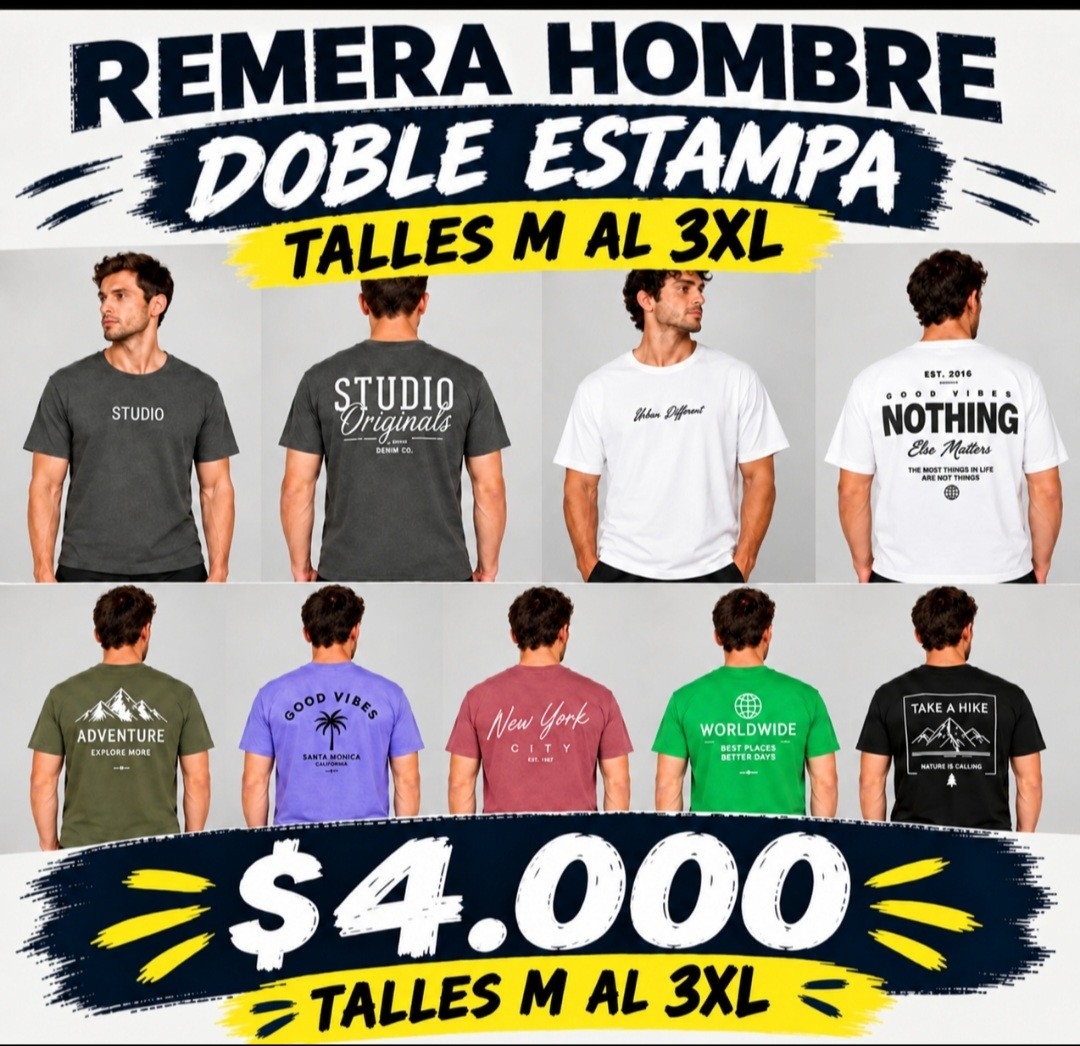 Remeras Algodón Donde Estampa - Imagen 2