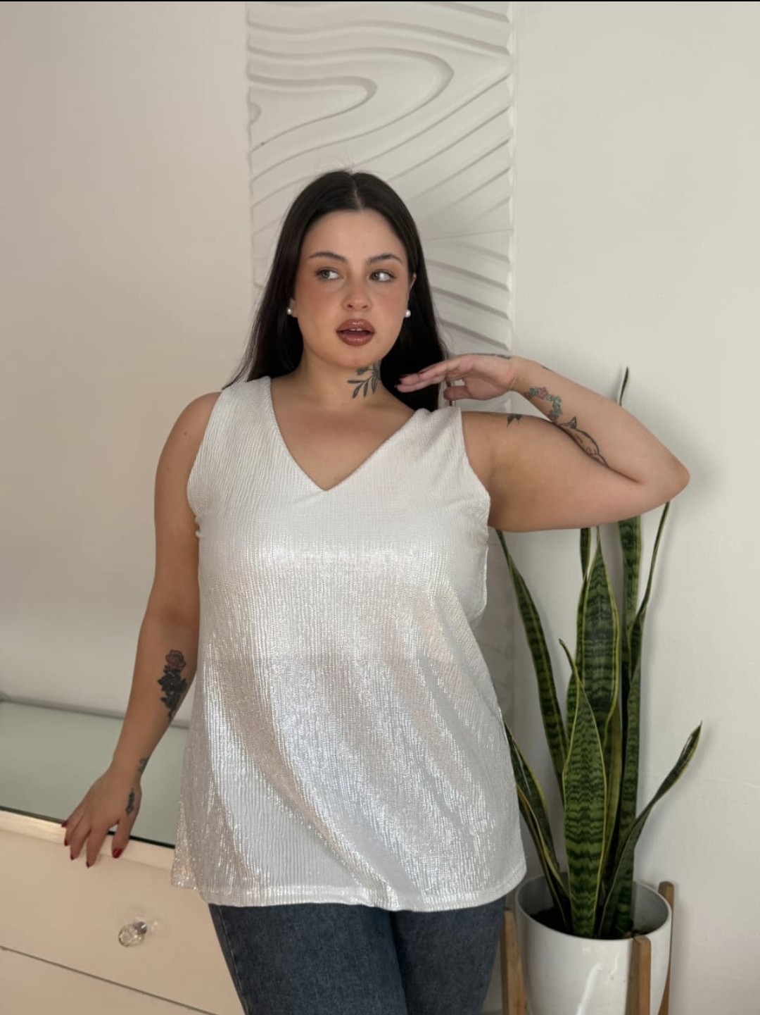 Musculosa Plisado - Imagen 3