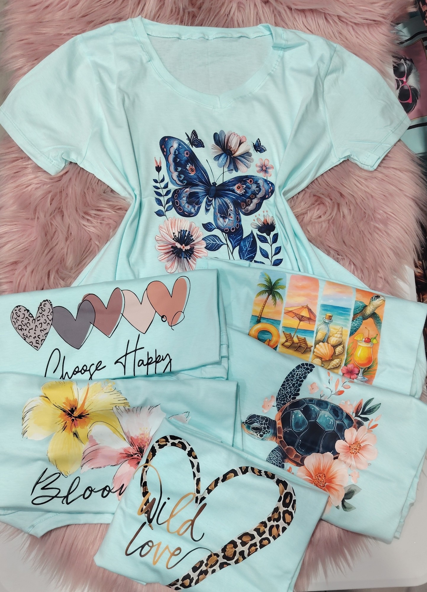Remera Cuello V de Jersey Peinado - Imagen 2