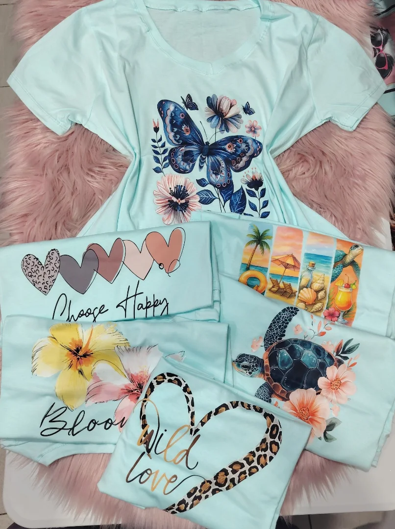 Remera Cuello V de Jersey Peinado - Imagen 7