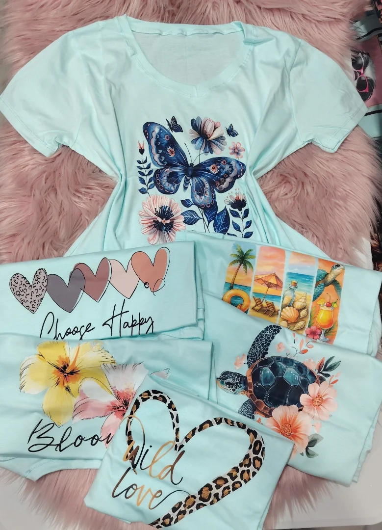 Remera Cuello V de Jersey Peinado - Imagen 6
