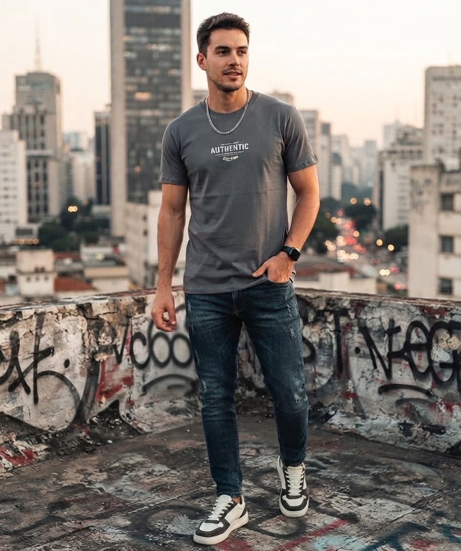 Remera C/clásico Authentic - Imagen 3
