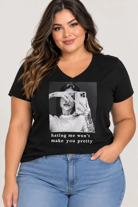 Remera V Algodo Especial Pretty