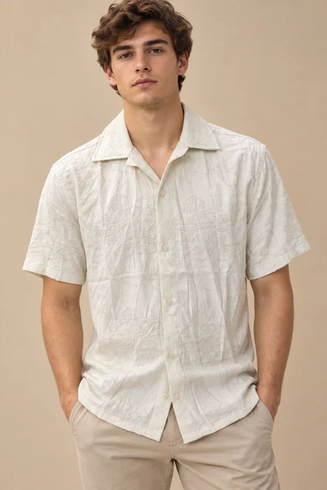 Camisa Ganni Texturizado