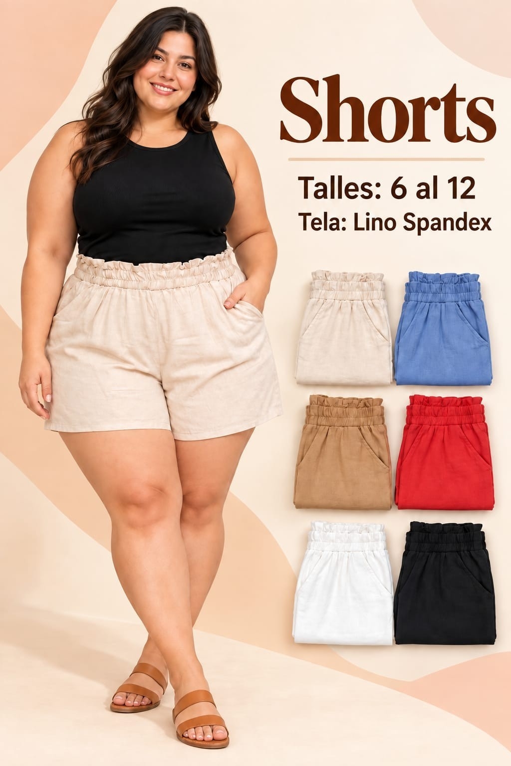 Short Lino Especial Elastizado - Imagen 2