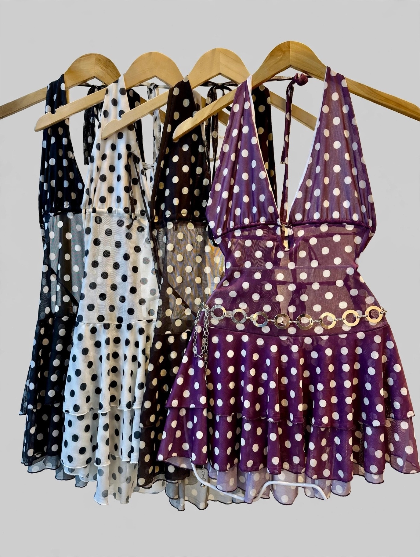 Vestido de Tul Estampado Lunares - Imagen 2