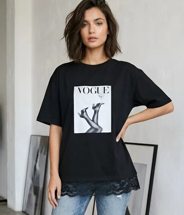 Remeras con Puntilla