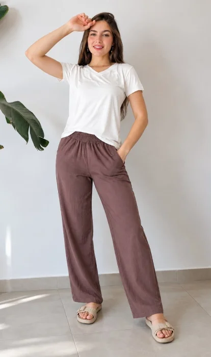 Pantalon de Lino Spandex