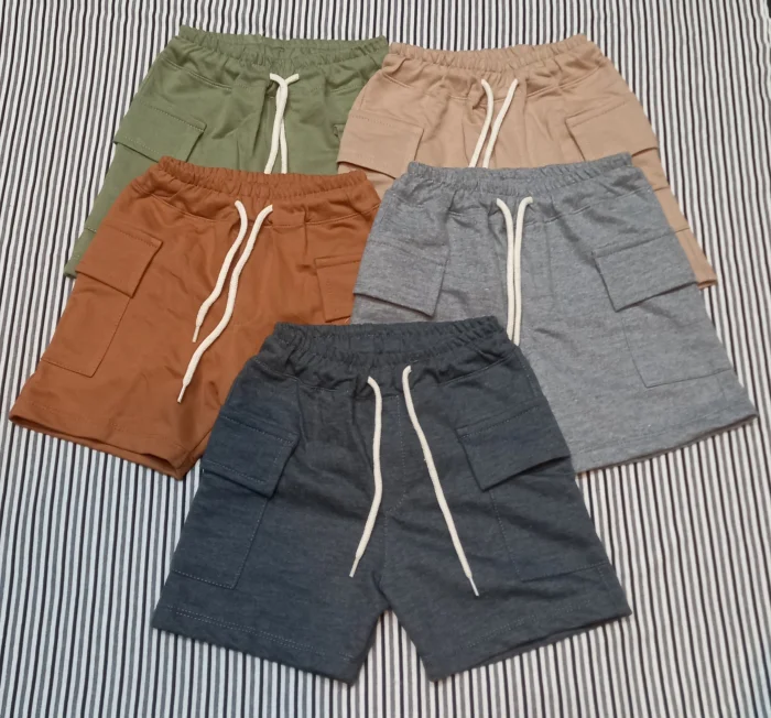 Bermudas Cargo de  Niños en Rustico