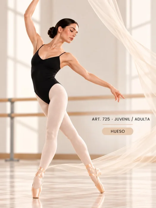 Panty Lycra Opaca Danza Juvenil-adultos -art. 725d - Ni-bel