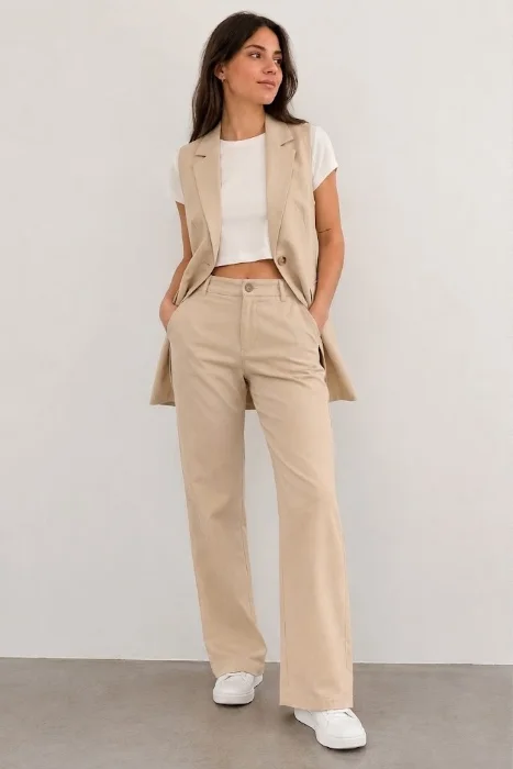 Chaleco y Pantalon Recto